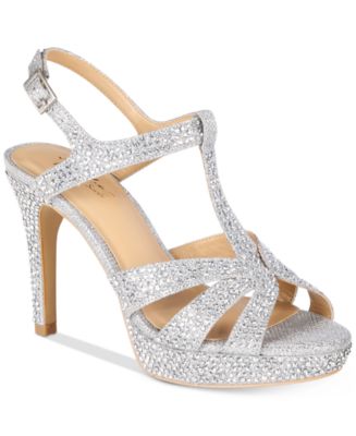 Thalia Sodi Verrda 2 Embellished Platform Dress Sandals, Created for ...
