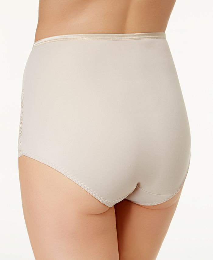 Bali Women's Firm Tummy-Control Lace Trim Microfiber Brief Underwear 2 Pack  X054 - Macy's