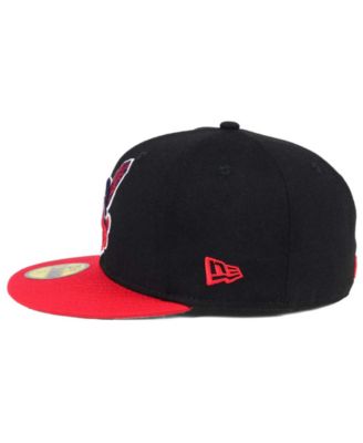New Era Cleveland Indians Black & Red 59FIFTY Fitted Cap
