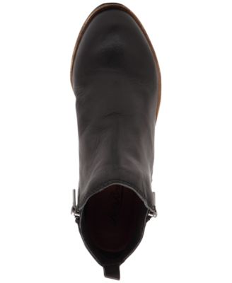 Lucky Brand Damen Basel Stiefelette – Rauchgrau, Mit Seitlichem Reißverschluss & Blockabsatz