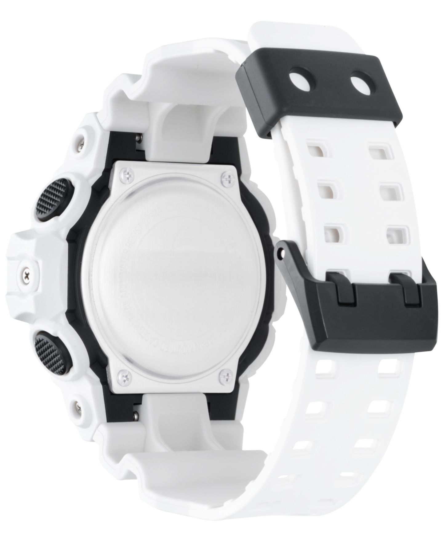 Мужские часы G-Shock Analog-Digital White Resin Strap Watch 54mm GA700-7A, цвет: Белый / Чёрный — фото 4