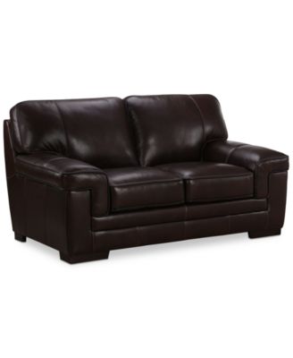 Furniture - Myars Leather Loveseat