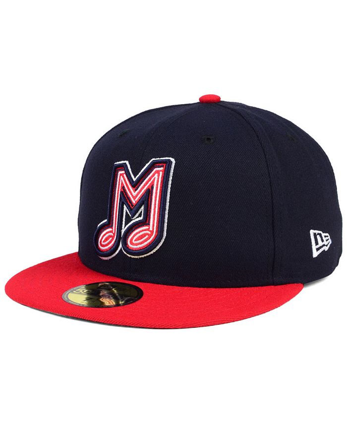 Men's New Era Red Memphis Redbirds Authentic Collection Team Home 59FIFTY Fitted Hat