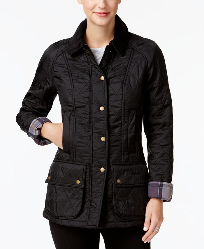 Barbour Beadnell Polar Quilted Coat - Macy's