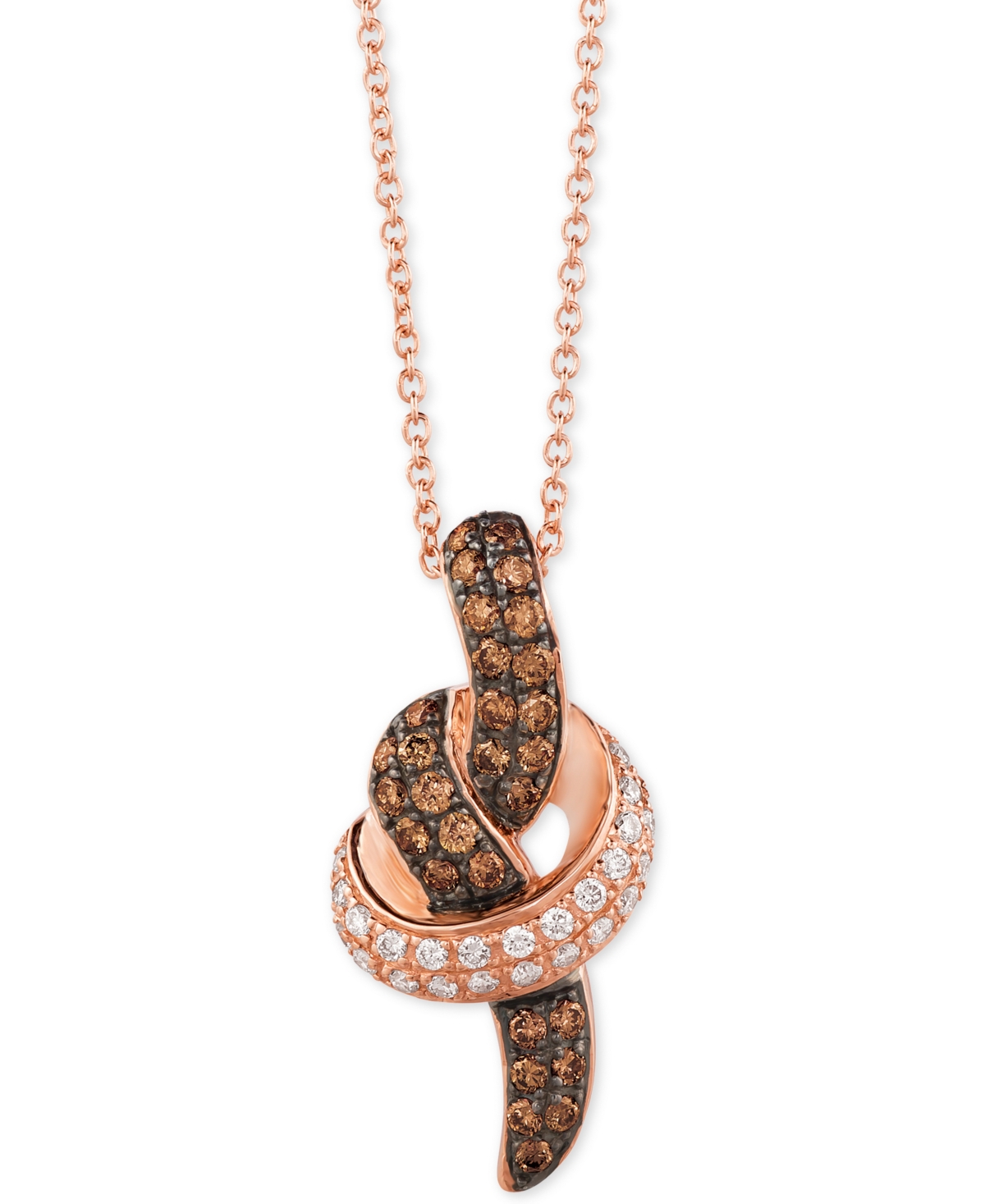 Le Vian Chocolatier Diamond Pendant Necklace (1/2 Ct. T.w.) In 14k White Or Rose Gold In Gold