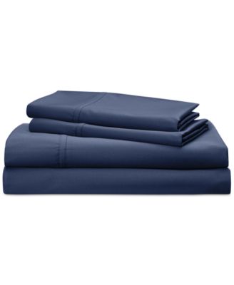 Lauren Ralph Lauren Spencer 475 Thread Count Cotton Sateen 4-Pc. Sheet Set, Queen - Navy, Queen Sheet Set