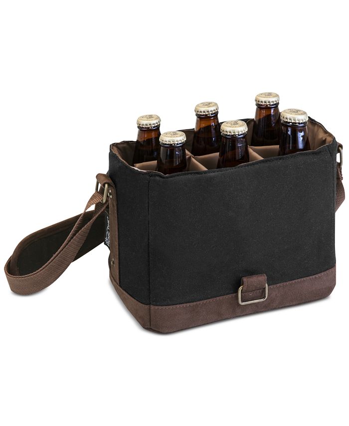 Oniva Legacy® by Picnic Time Black & Brown Beer Caddy Cooler Tote with