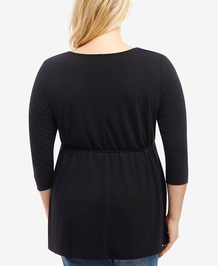 Motherhood Maternity Plus Size LacePaneled Blouse Macy's