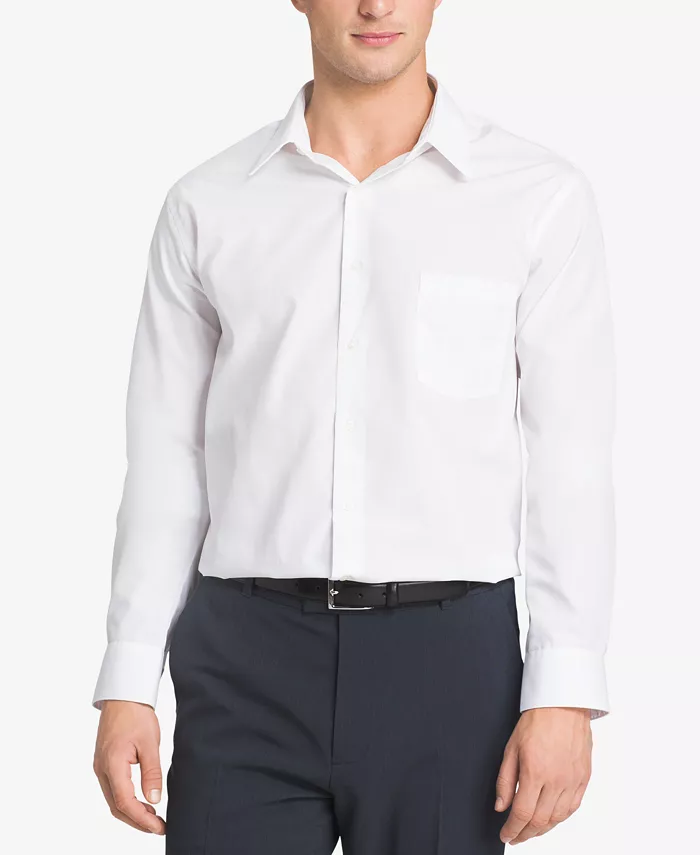 Men's Poplin Dress Shirt, Classic & Athletic Fit
