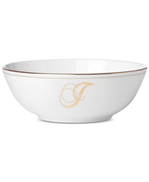 Lenox Federal Gold Monogram Place Setting Bowl Script Letters