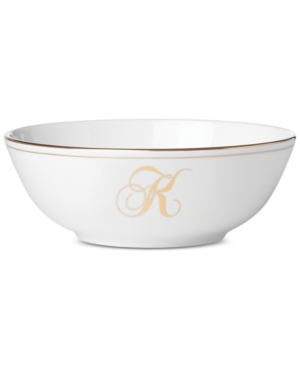 Lenox Federal Gold Monogram Place Setting Bowl Script Letters