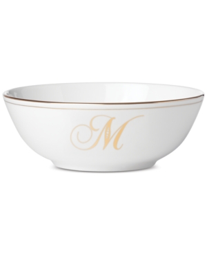 Lenox Federal Gold Monogram Place Setting Bowl Script Letters