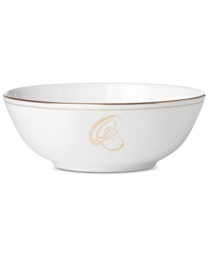 Lenox Federal Gold Monogram Place Setting Bowl Script Letters