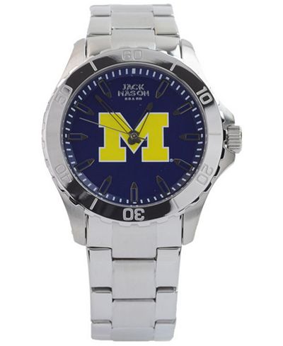 Jack Mason Men's Michigan Wolverines Color Sport Bracelet Watch