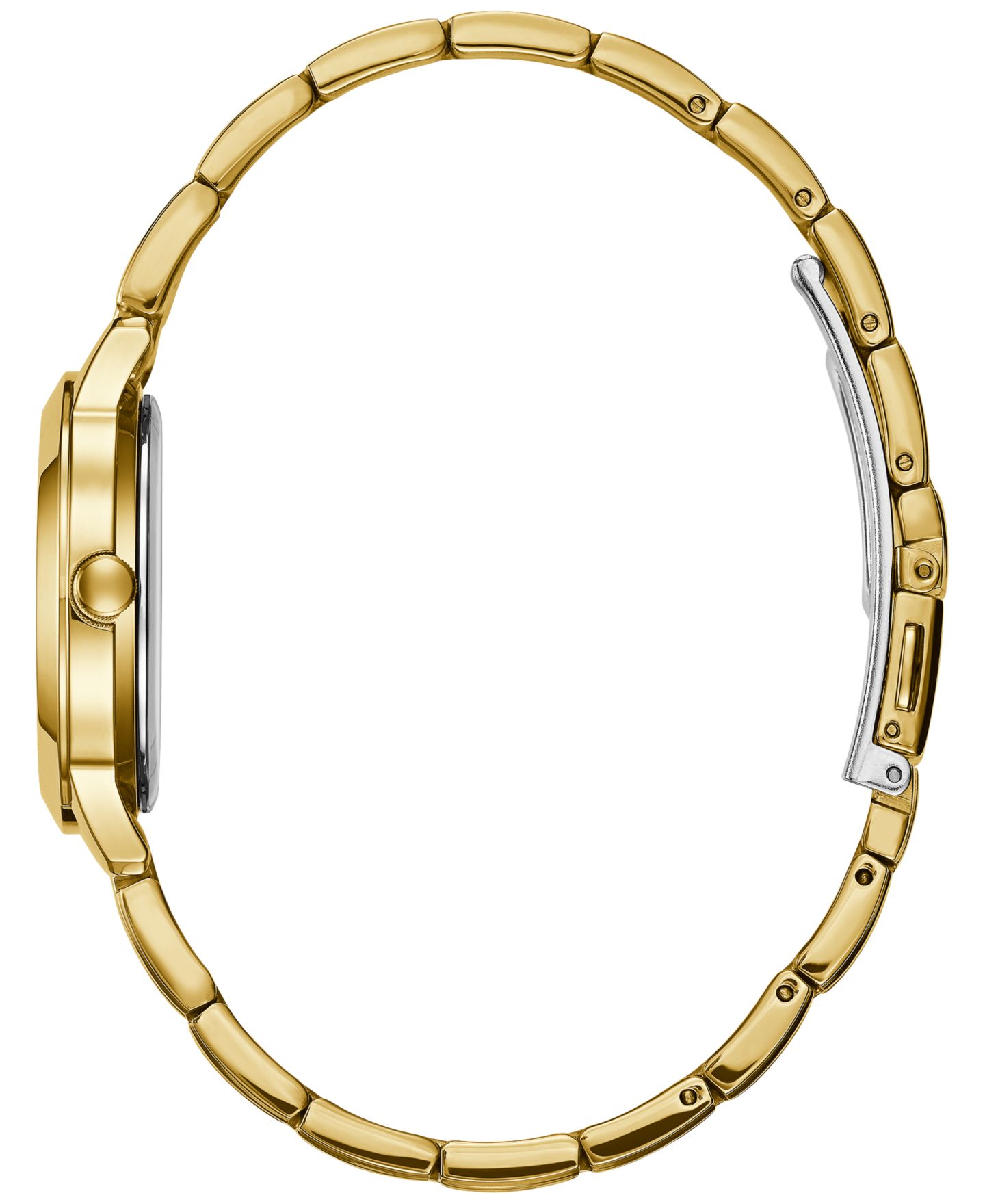 Женские часы Guess, золотистый стальной браслет, 30 мм — фото 2
