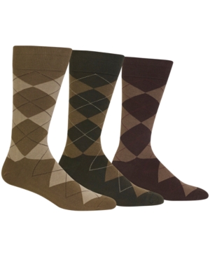 Polo Ralph Lauren Men's Socks Extended Size Argyle Dress Men's Socks 3-Pack