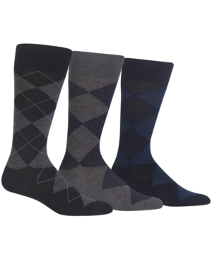 Polo Ralph Lauren Men's Socks Extended Size Argyle Dress Men's Socks 3-Pack