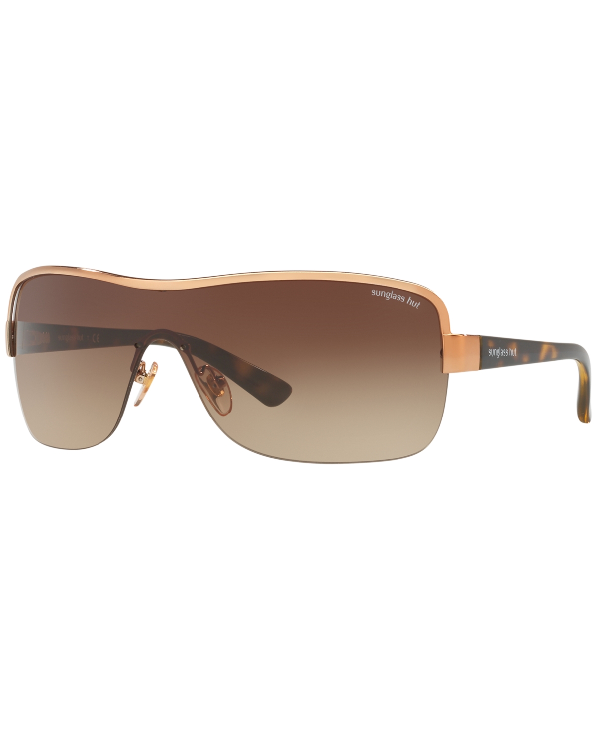 Shop Sunglass Hut Collection Sunglasses, Hu1003 34 In Brown,brown Gradient