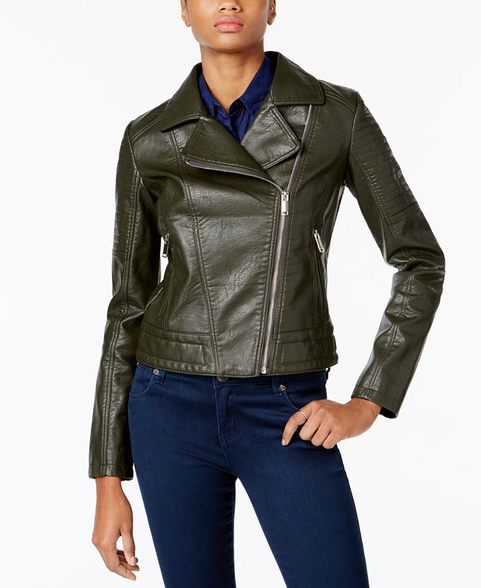 Collection B Juniors' MixedMedia Moto Jacket Macy's
