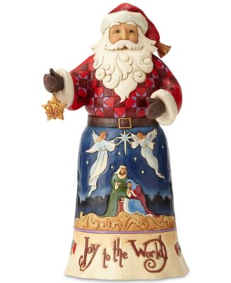 Jim Shore Joy To The World Santa Figurine - Macy's