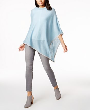 Cashmere deals poncho macys