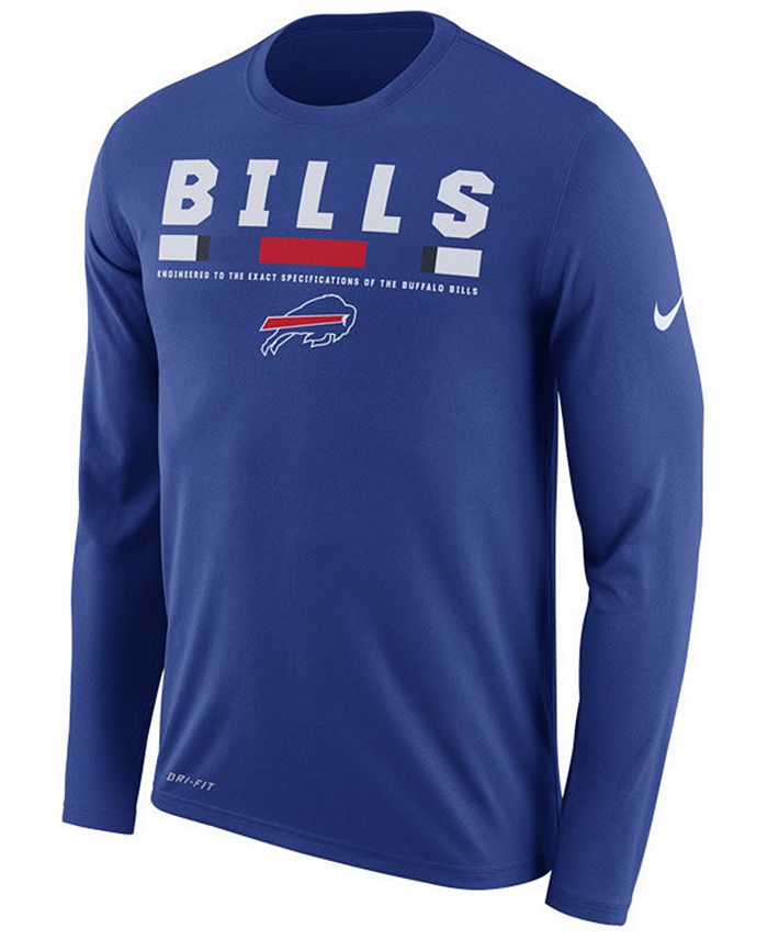 Nike Men's Buffalo Bills Legend Staff Long Sleeve T-Shirt - Macy's