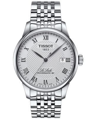 Tissot Men s Swiss Le Locle Stainless Steel Bracelet Watch 39mm