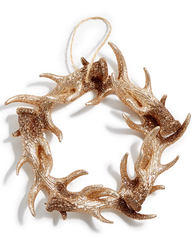 Holiday Lane Antler Wreath Ornament, Created for Macy's