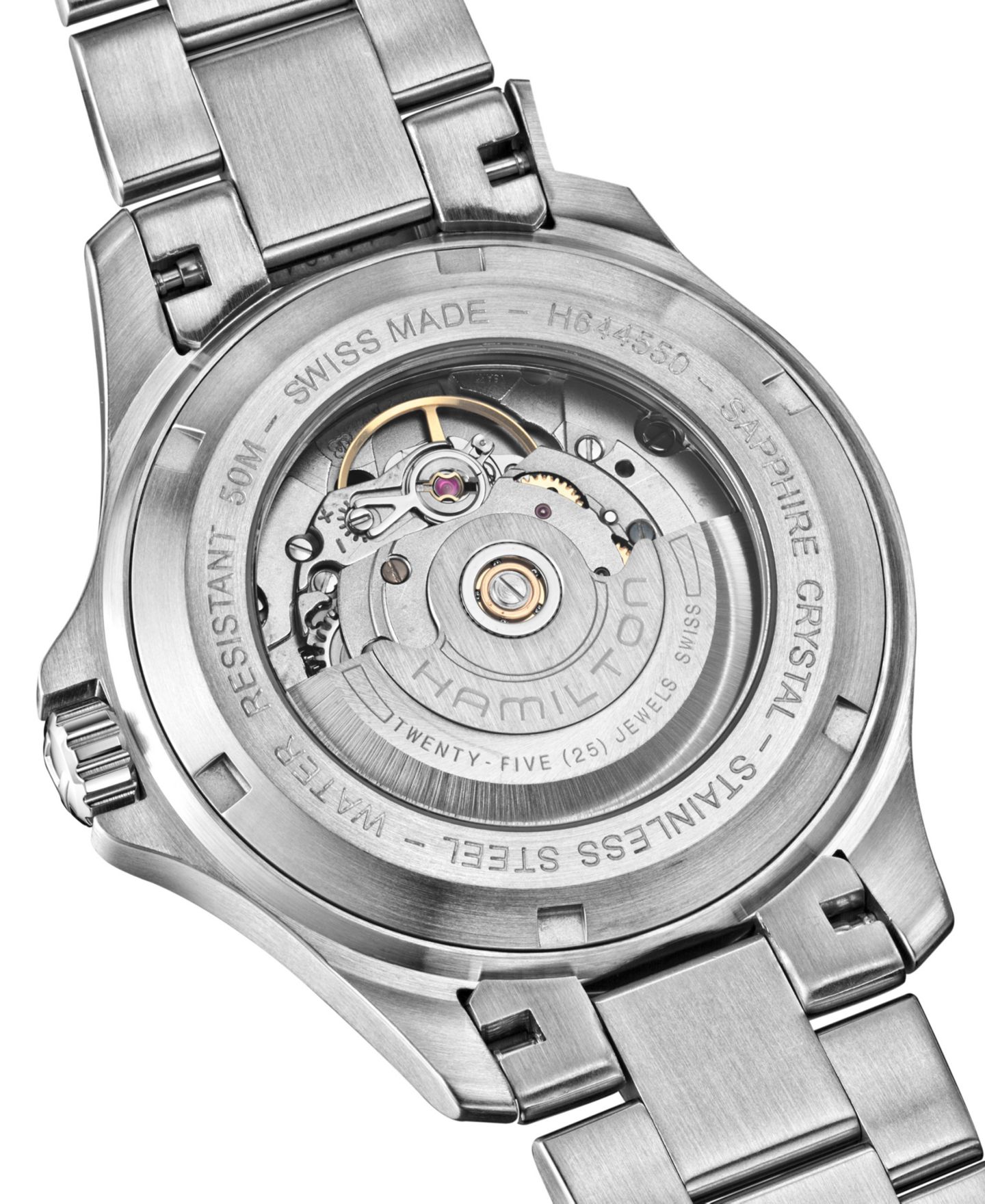 Мужские часы Hamilton Swiss Automatic Khaki King Stainless Steel Bracelet Watch 40mm H64455133 — фото 2