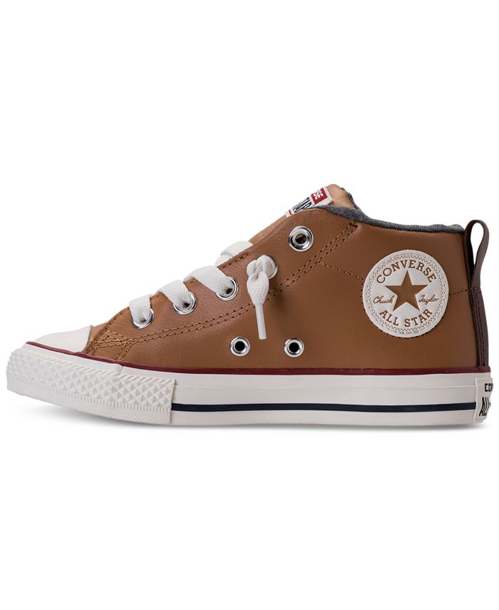 Converse Little Boys' Chuck Taylor Street Leather High Top Casual ...
