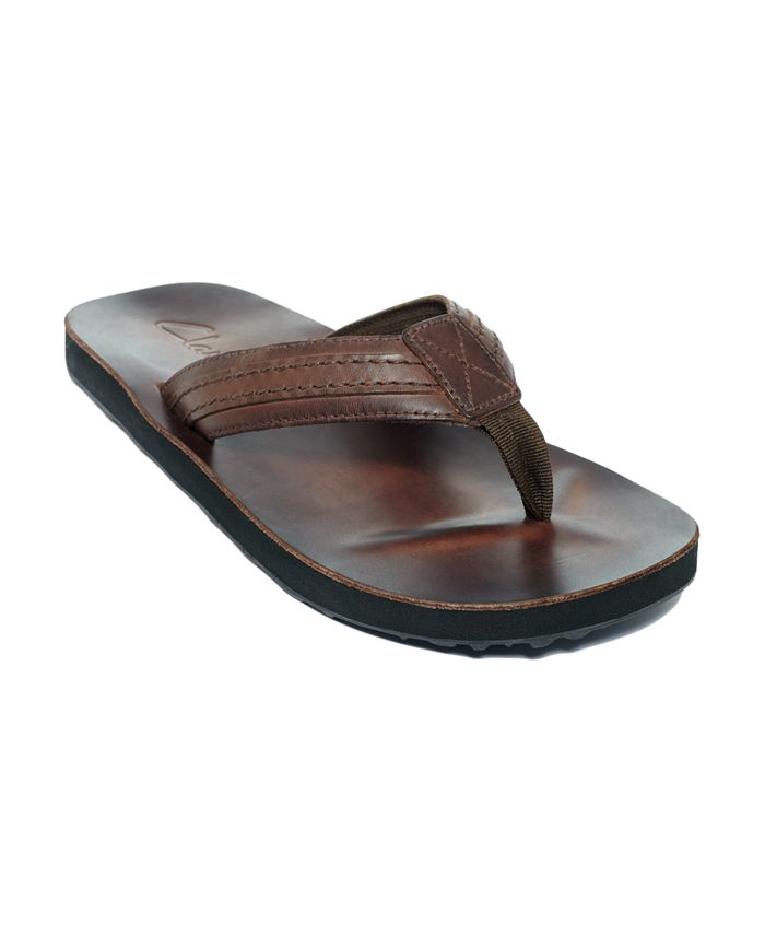 Clarks - Sandals, Jay Leather Flip Flop Sandals