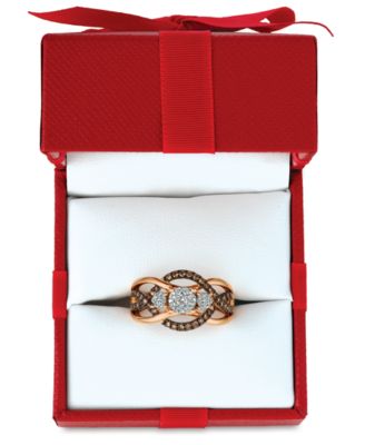 Chocolatier Diamond Ring (3/8 ct. t.w.) 	in 14k Rose Gold (Also Available in Two-Tone White & Yellow Gold or White Gold)