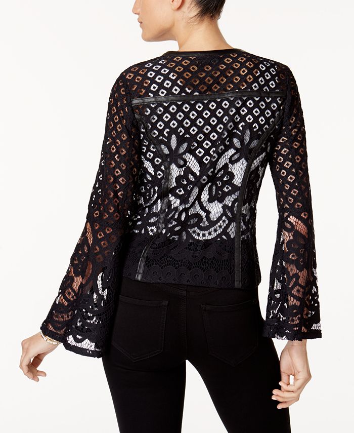 Thalia Sodi Lace Blazer, Created for Macy's & Reviews - Jackets ...