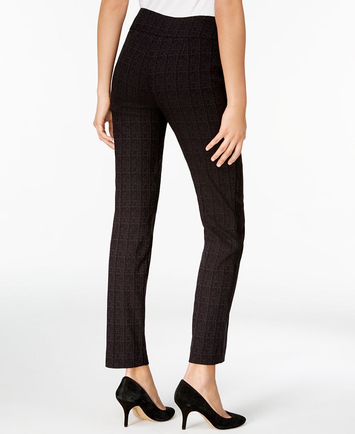 plaid skinny pants