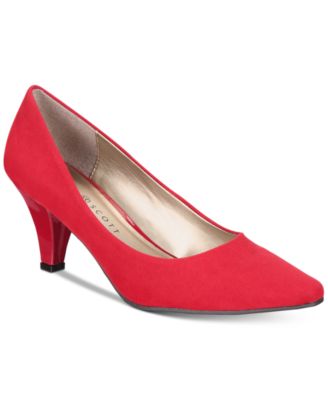 macys red pumps