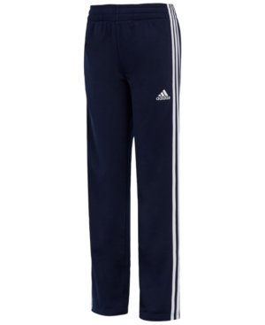 Shop Adidas Originals Big Boys Iconic Tricot Pants In Collegiate Navy