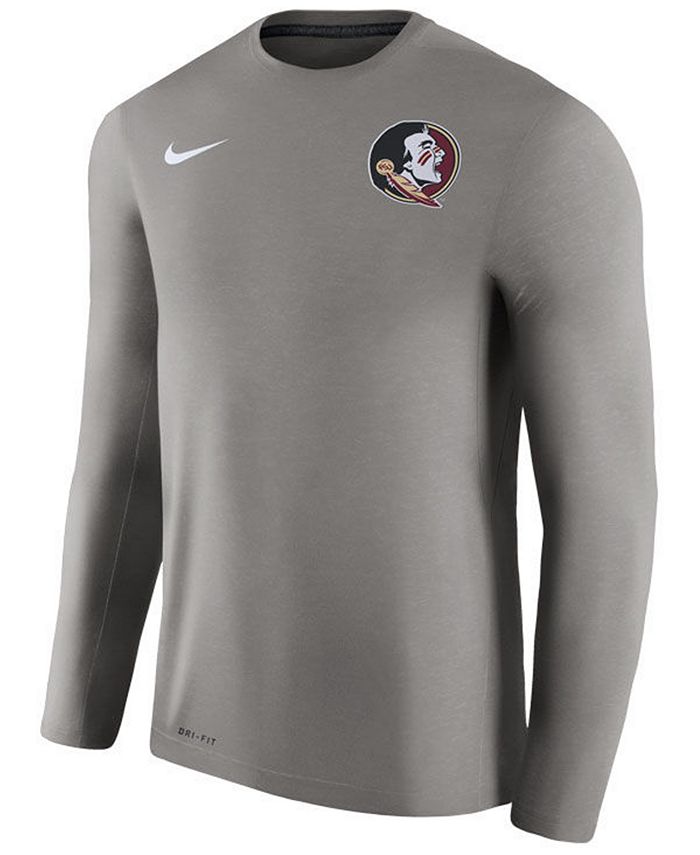 Nike Men's Florida State Seminoles Dri-Fit Touch Longsleeve T-Shirt ...