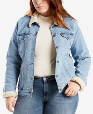 levi jean jacket plus size