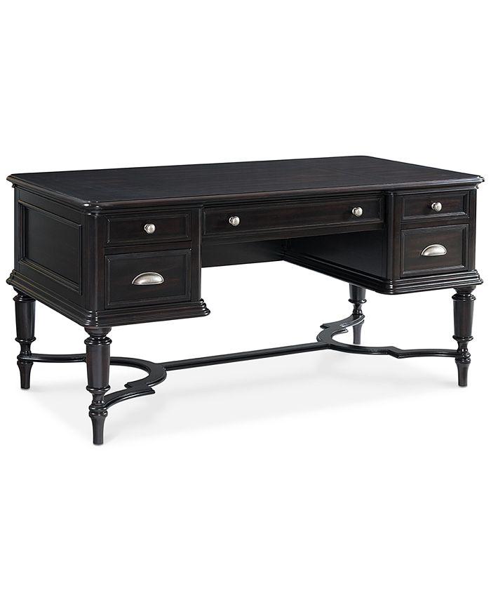 Furniture Clinton Hill Ebony Home Office, 4Pc. Set (Writing Desk