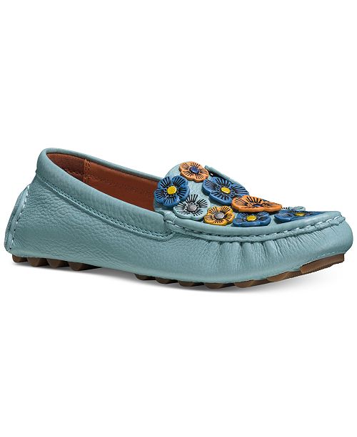 Coach Tea Rose Crosby Moccasin Flats Reviews Flats Shoes Macy S