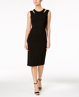 Calvin Klein Cutout Sheath Dress - Macy's