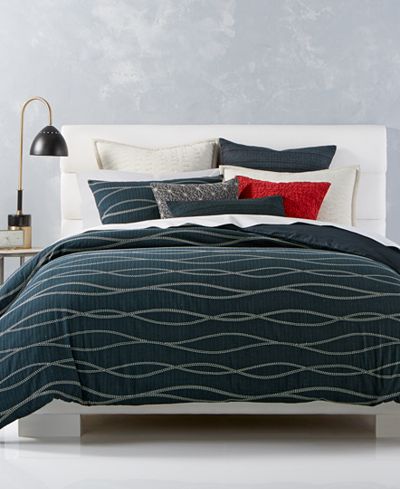 Hotel Collection Modern Wave Cotton Bedding Collection, Created for Macy&#39;s - Bedding Collections ...