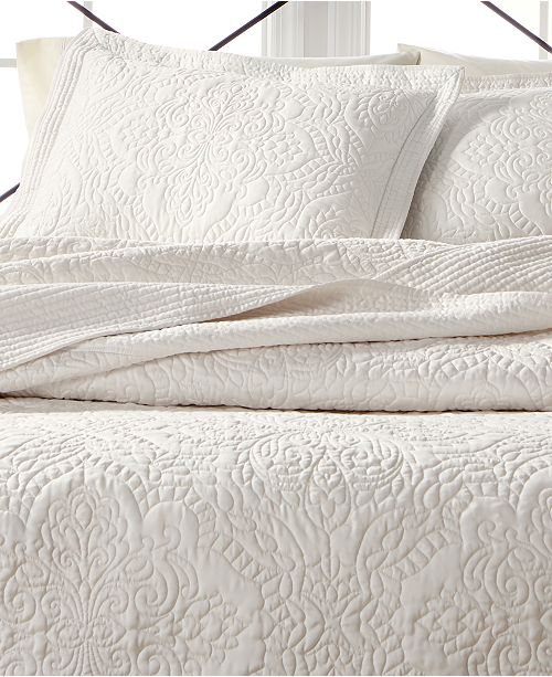 Martha Stewart Collection Lush Embroidery King Bedspread, Created for
