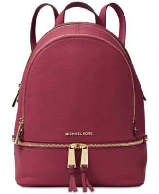 Michael Kors Logo Rhea Zip Medium Slim Backpack - Macy's