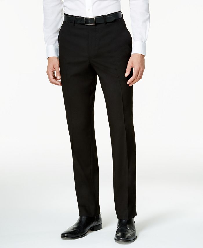 Kenneth Cole Reaction Men's Ready Flex Solid Black Slim-Fit Suit - Macy's