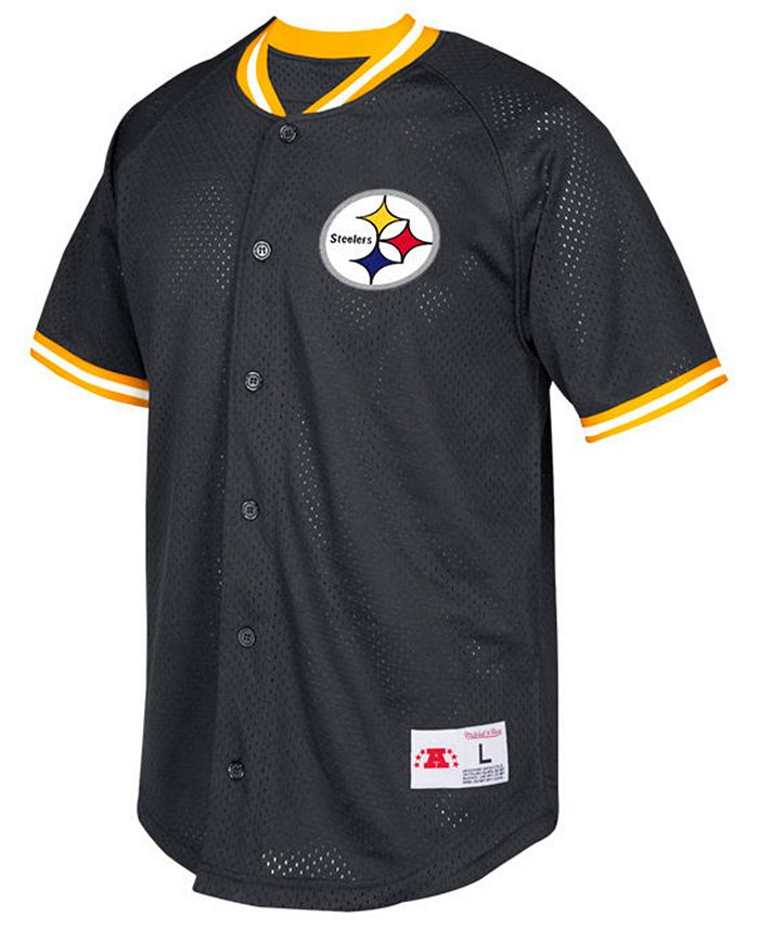 Mitchell & Ness Men's Pittsburgh Steelers Seasoned Pro Mesh Button Front  Shirt - Macy's