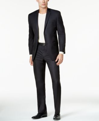 Marc New York - Men's Classic-Fit Burgundy Suit