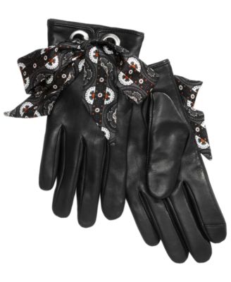 Echo - Foulard Bow Leather Gloves