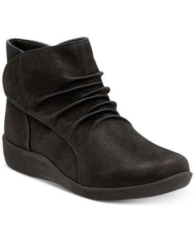 Clarks Women&#39;s Cloudsteppers™ Sillian Sway Booties - Boots - Shoes - Macy&#39;s