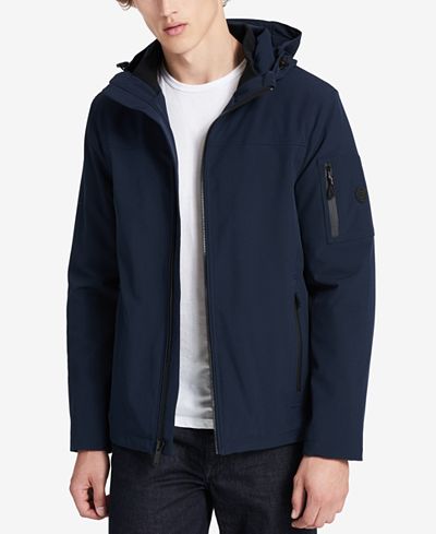 Calvin Klein Men's Fleece-Lined Stretch Jacket - Coats ...